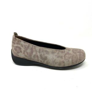 Wolky Ballet Beige Python Print shoes